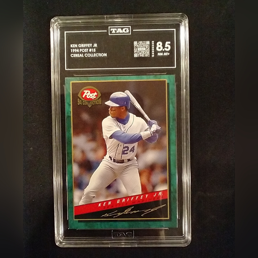 1994 Post #15 Ken Griffey Jr. Seattle Mariners TAG 8.5 NM/MT+ Baseball Card OBO